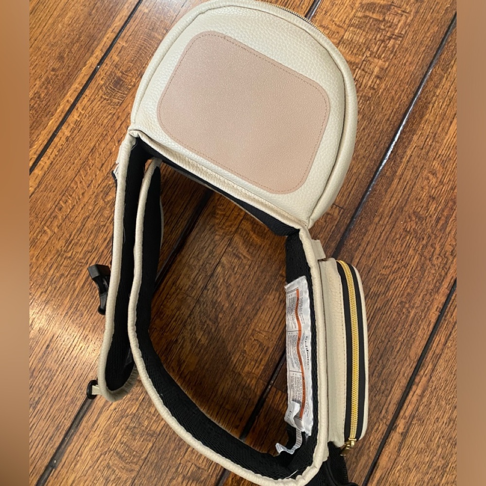 tushbaby Cream Leather Hip Carrier - Picture 3 of 4